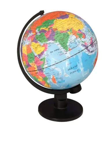 GLOBO TERRAQUEO AZUL 30 CM CON RELIEVE CHRIS