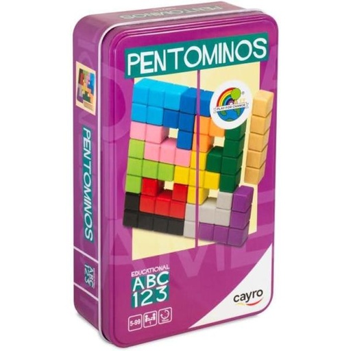PENTOMINOS CAJA DE METAL