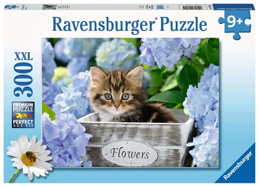 ROMPECABEZAS GATITO CON FLORES 300 PZAS