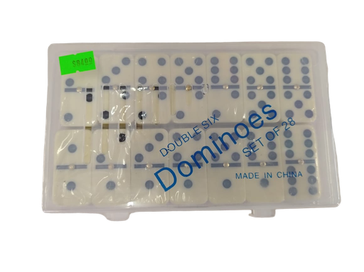 DOMINO EN CAJA DE PLASTICO TRANSPARENTE