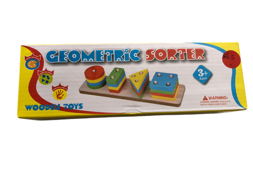 JUEGO DE MADERA FIGURA GEOMETRICA EN CAJA