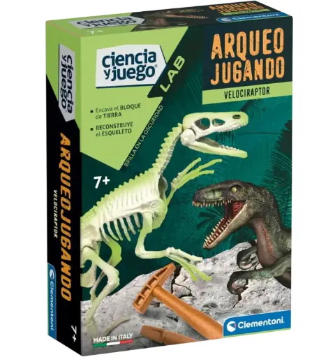 ARQUEOJUGANDO VELOCIRAPTOR FOSFORESCENTE